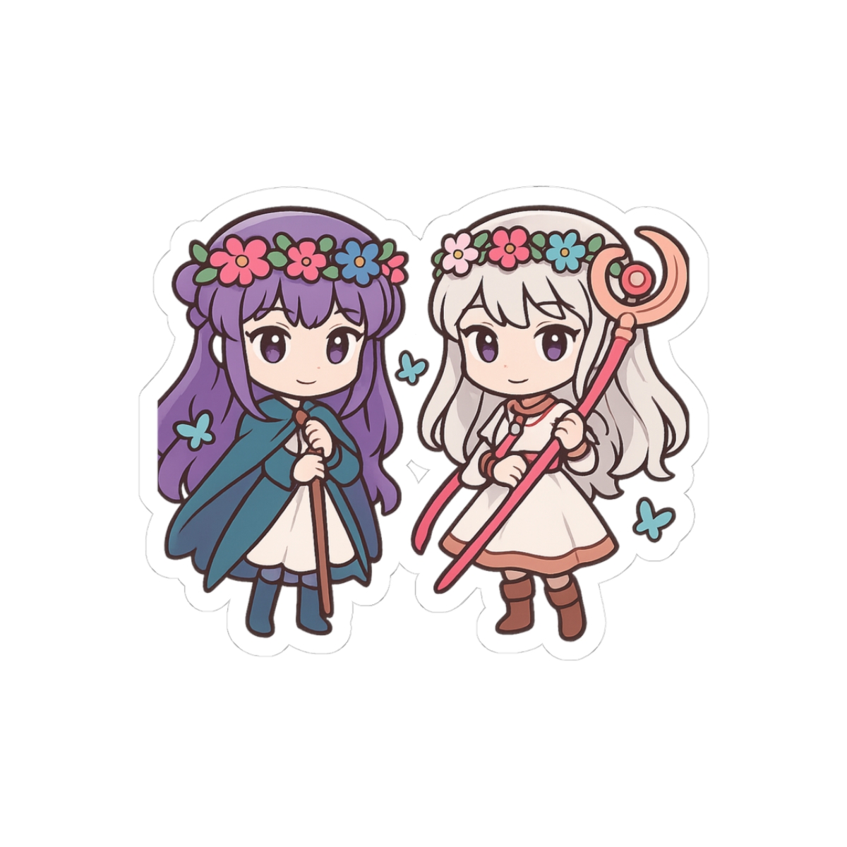 Cute Mages Friends Magical Sticker