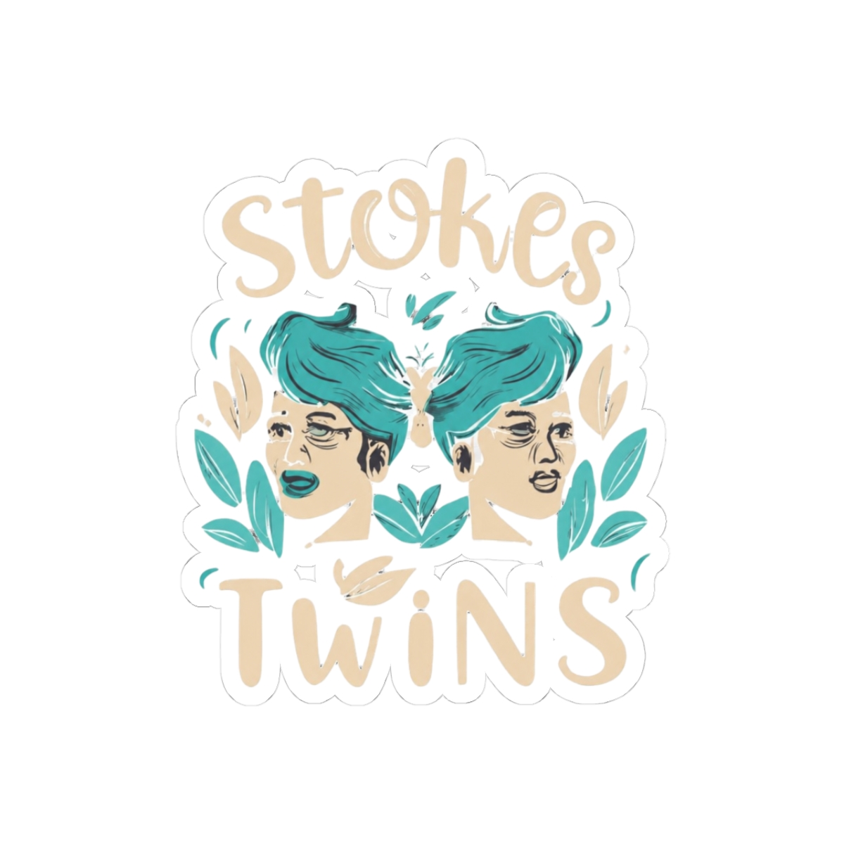 Stylish Twins Fashion Strut Pride Sticker