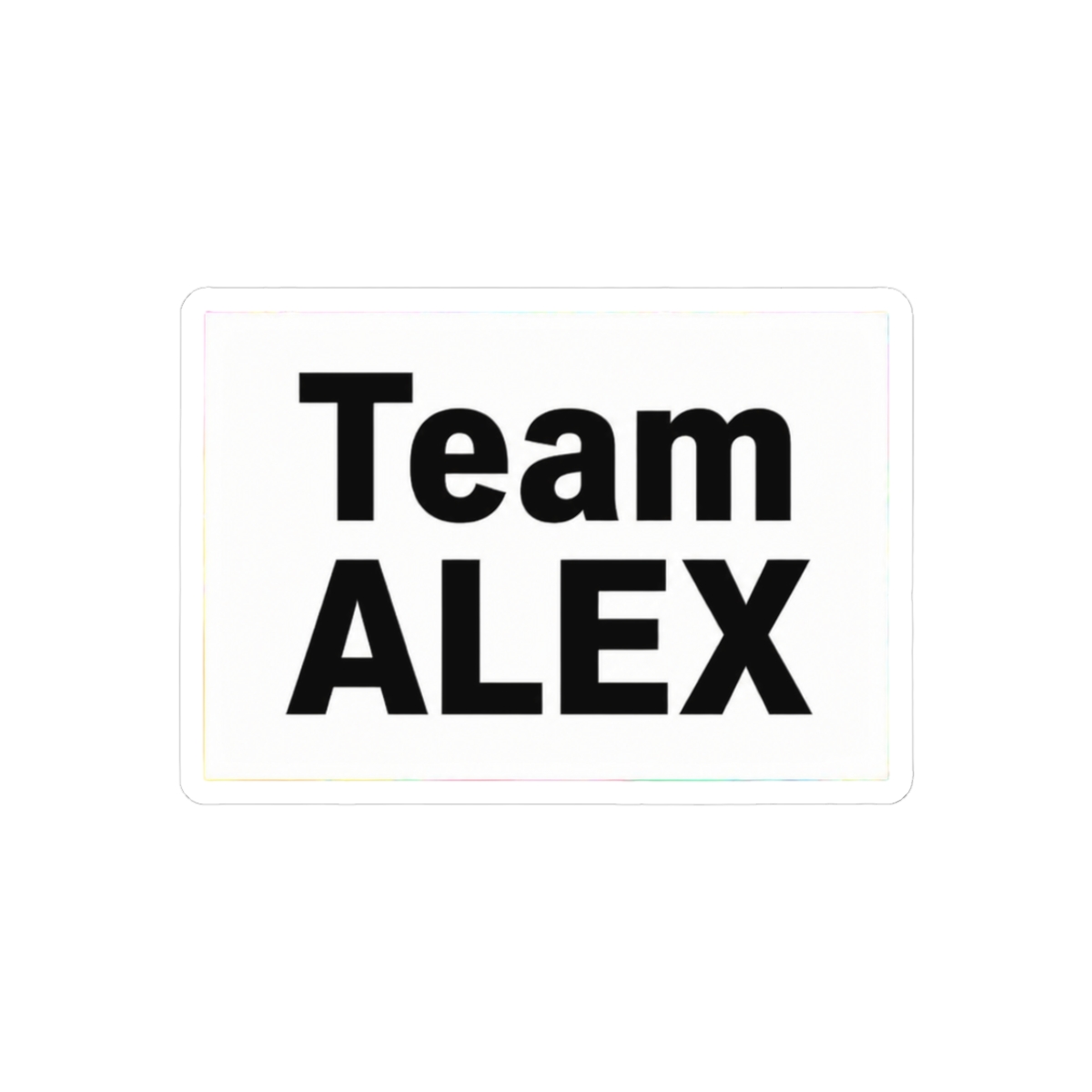 Team Alex Bold Supporter Vibrant Gear Sticker