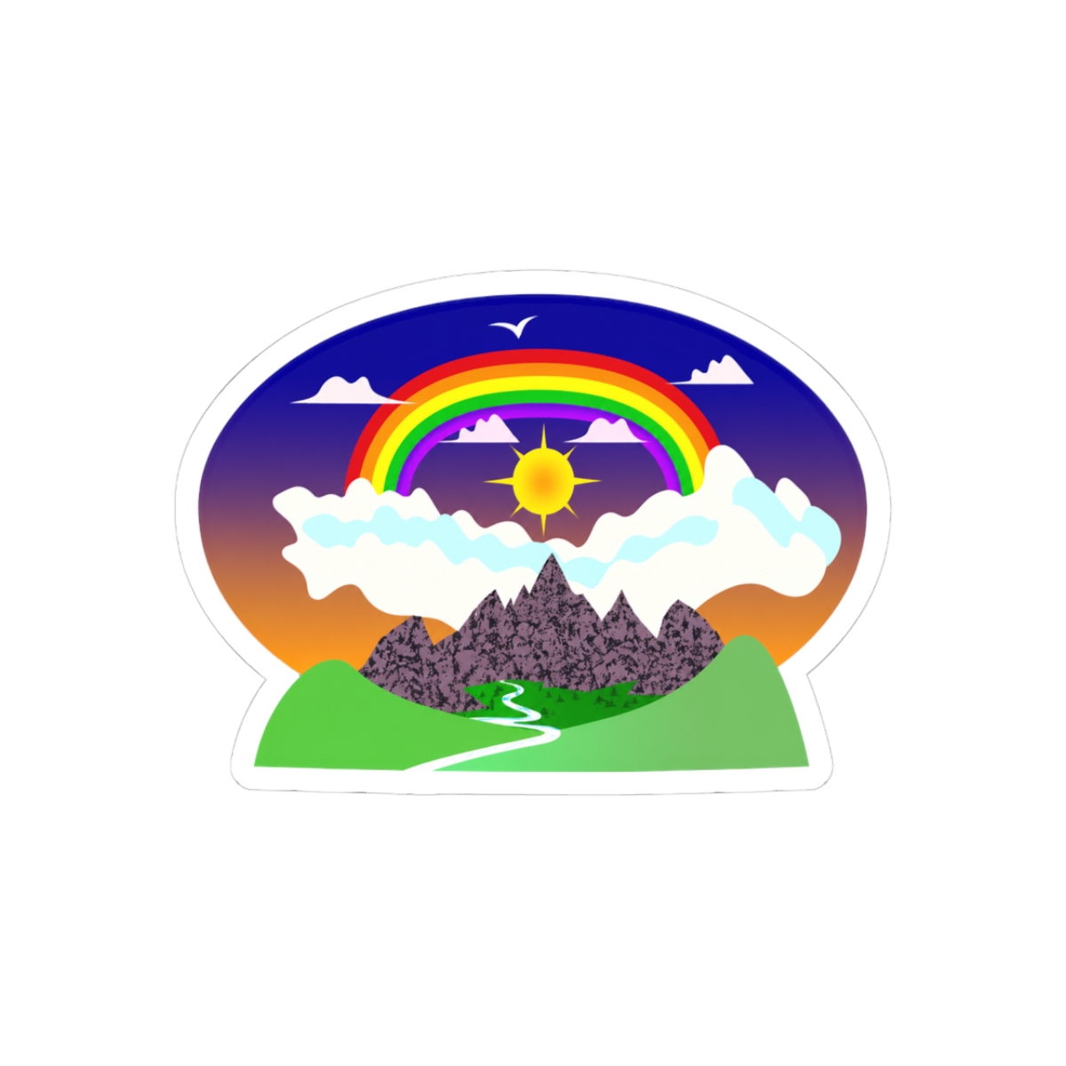 Stay Positive Motivational Sticker